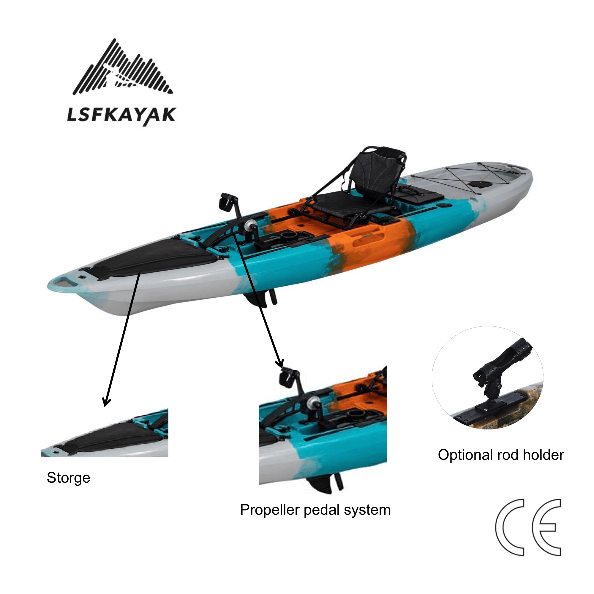 Mirage Propel 12ft PRO Pedal D - Fishing Kayak Pedal Drive 评论和价格