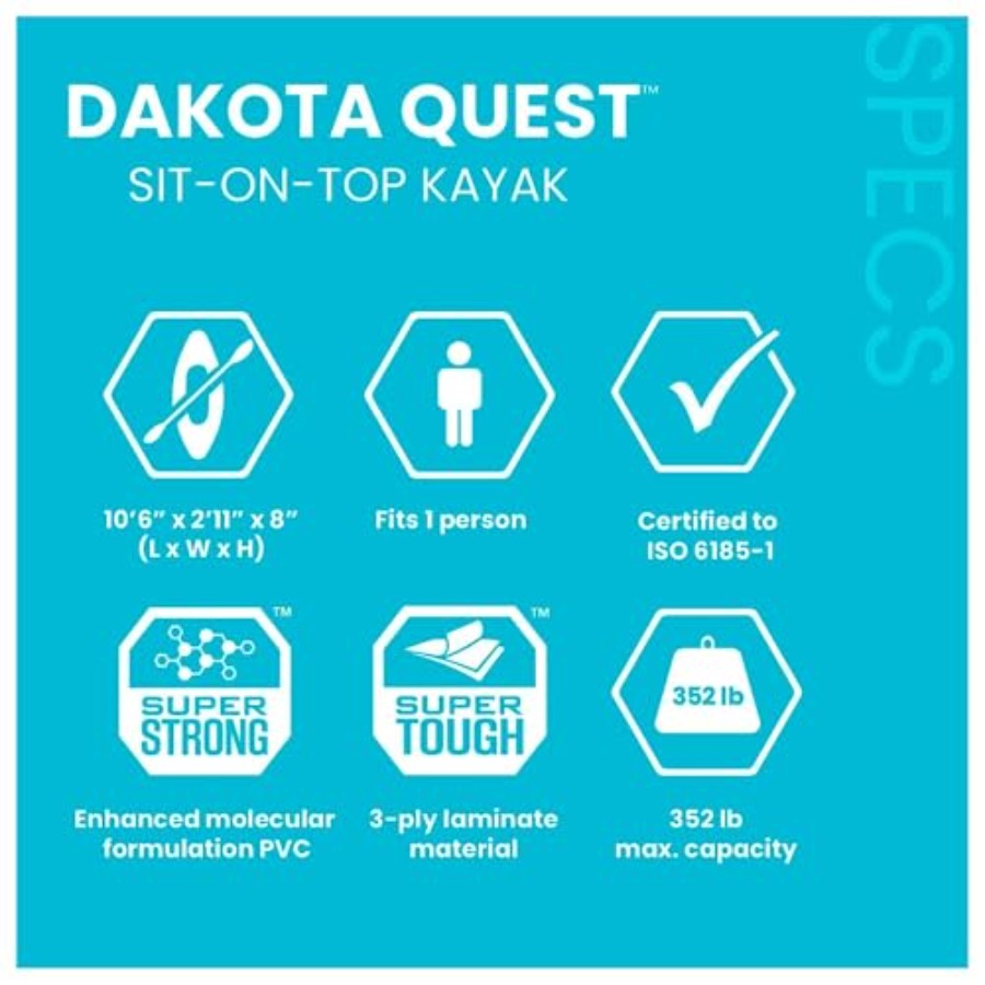 Sit-On-Top Inflatable Kayak Da - Fishing Kayak Sit In 评论和价格