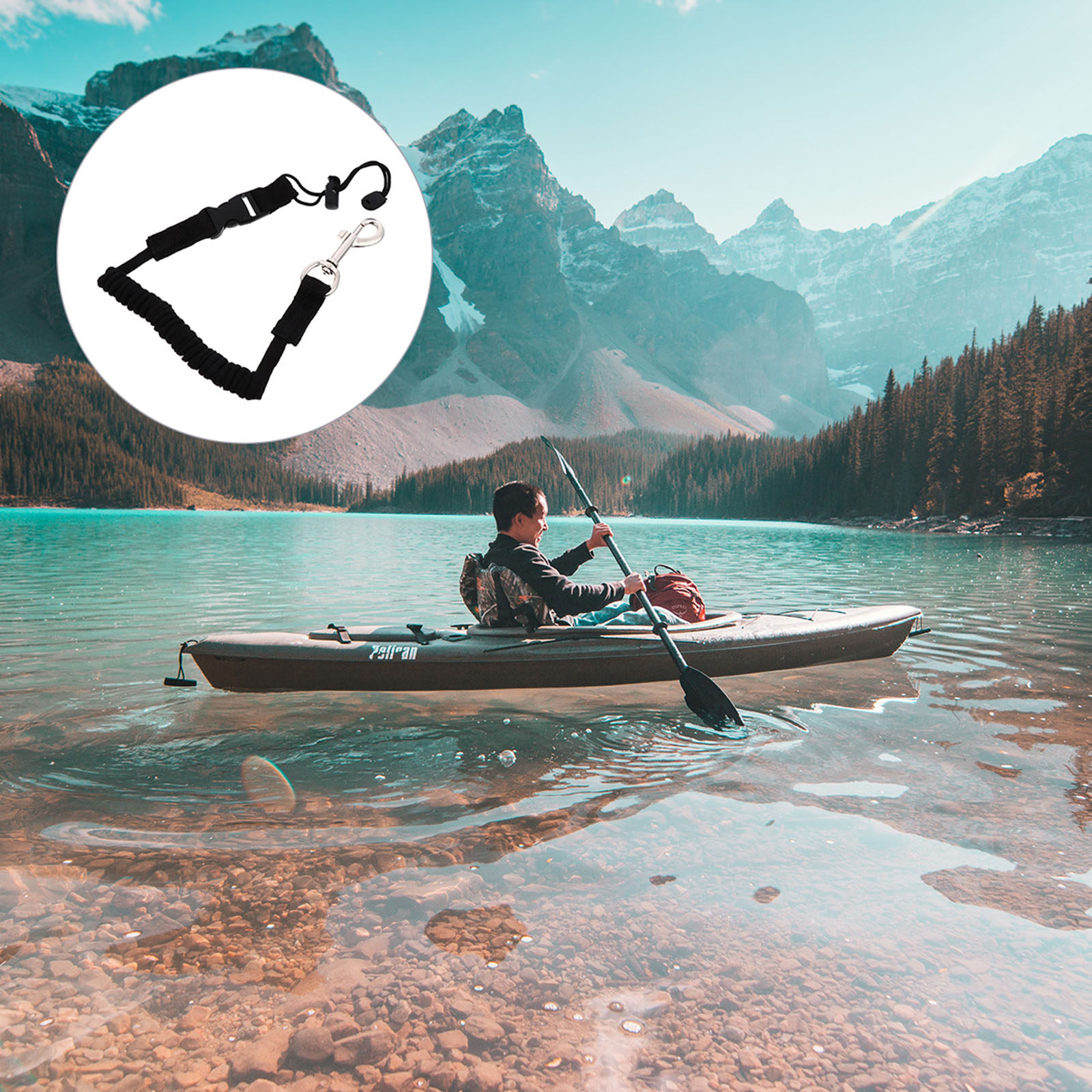 1Pcs Paddle Leash for Kayak Ca - Fishing Kayak Paddle Leash 评论和价格