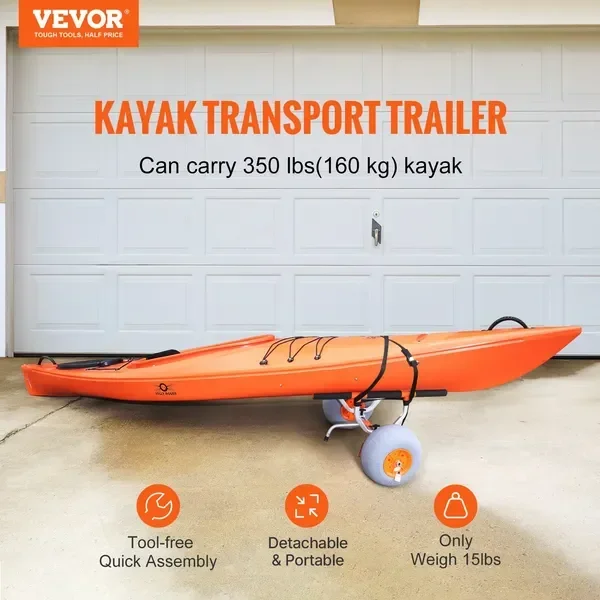 Heavy Duty Kayak Cart, Foldabl - Fishing Kayak Cart 评论和价格